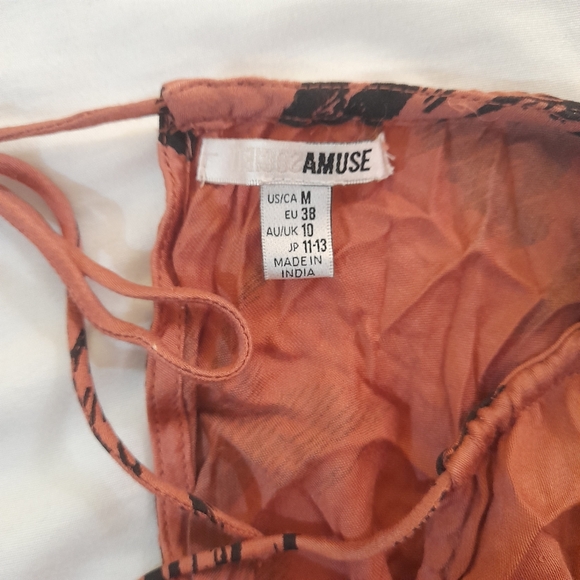 ● AMUSE Society | 100% Modal Tropical Palm Print Dress - Picture 12 of 14